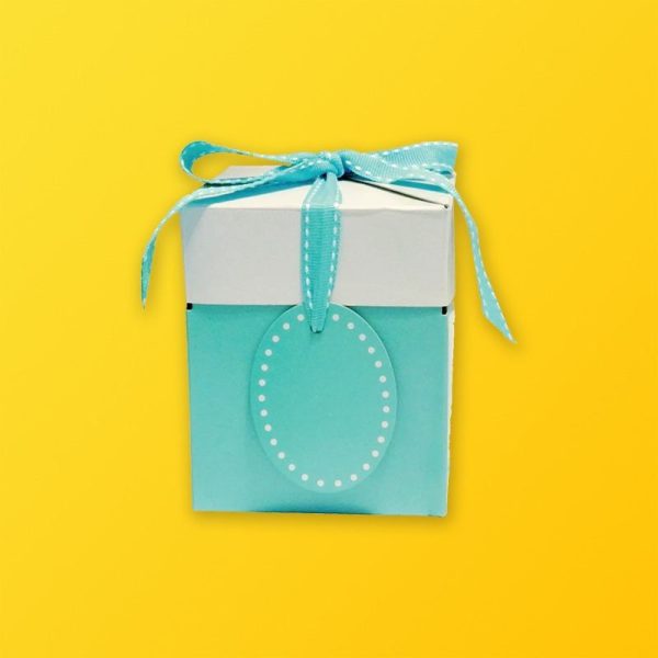 Custom Aqua Popup Gift Boxes