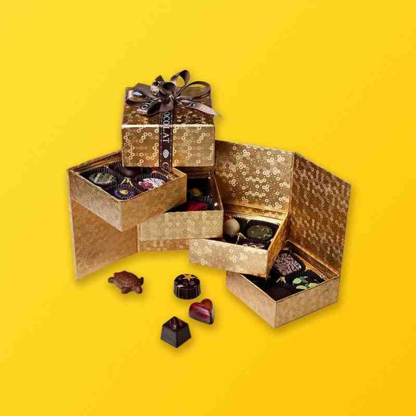 Chocolate Gift Boxes Silver Edge Packaging