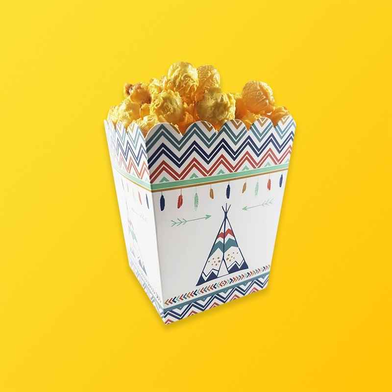 Custom Gold Foil Printed Popcorn Boxes