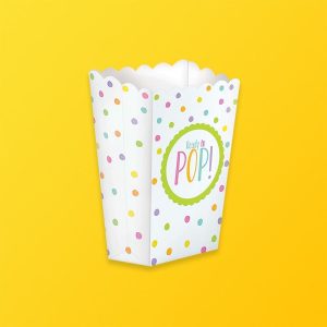 Custom Popcorn Multicolor Boxes