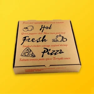 Customized Wholesale Logo Eco-friendly Flip-open Pizza Box Design