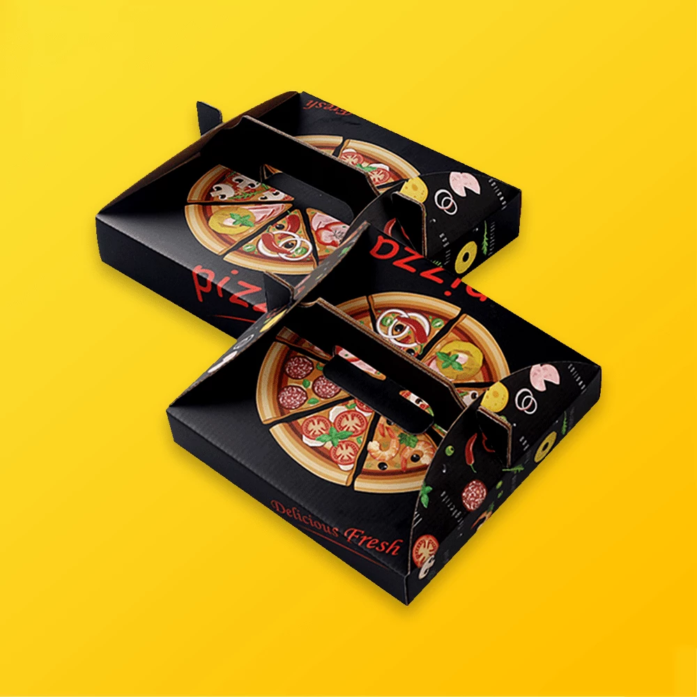 Custom Luxury Pizza Boxes | Silver Edge Packaging