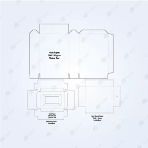 Custom Sleeve and Tray Rigid Box Template