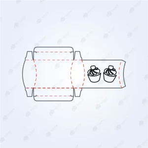 Custom Unique Shaped Tuck Box Template