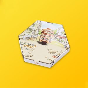 Custom Hexagonal Pizza Boxes