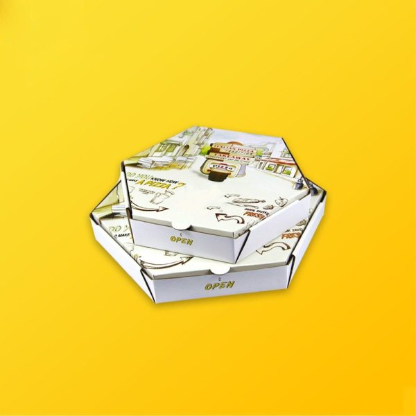 Custom Hexagonal Pizza Boxes
