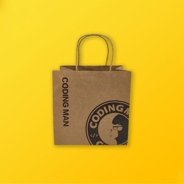 Custom Eco friendly bags Silver Edge Packaging