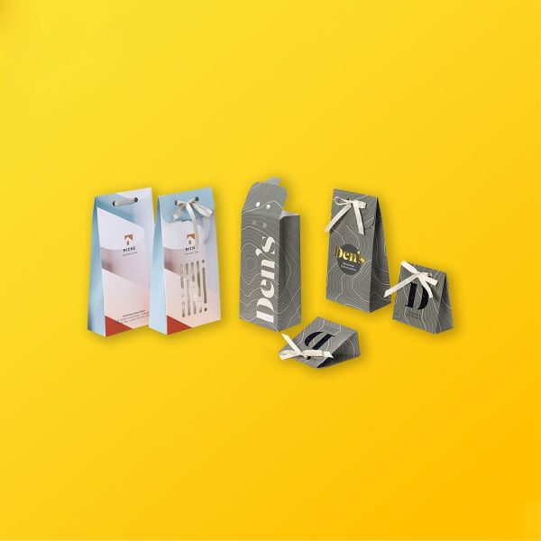 Custom Gift Bags Silver Edge Packaging