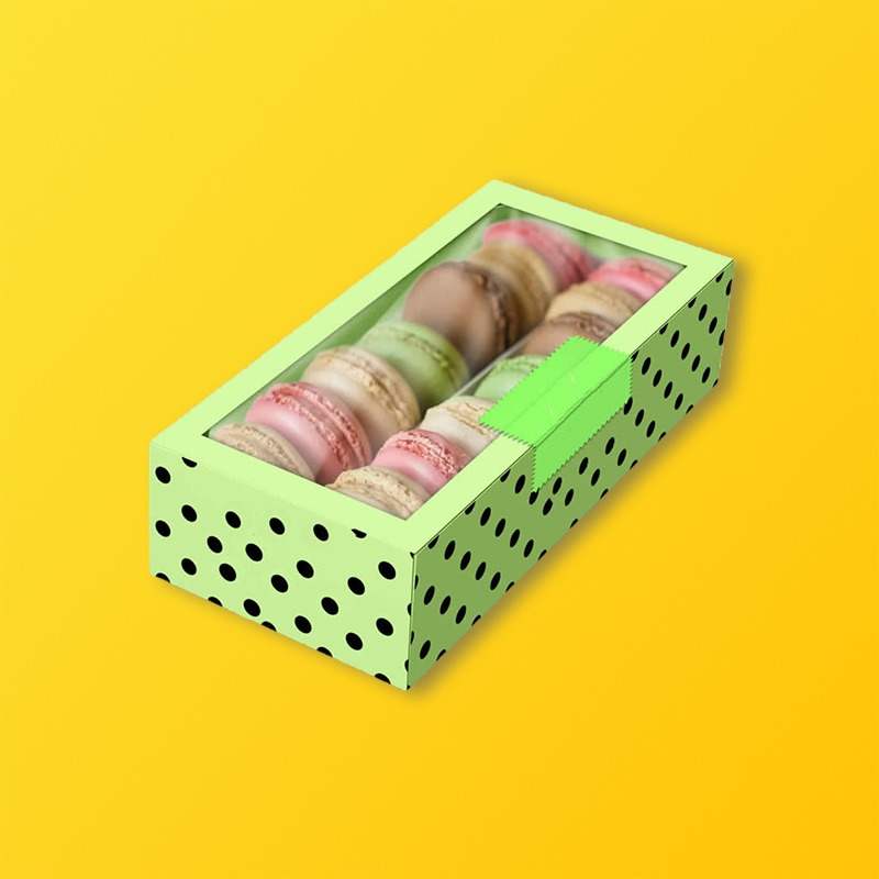 Custom Tuck Top macaron Boxes (bakery style)