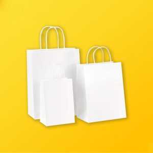 Custom White Kraft Bags