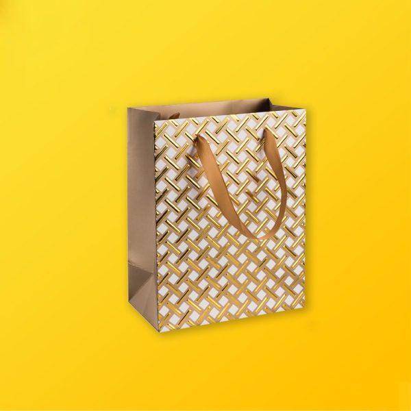 Custom Luxury Shopping Bags Silver Edge Packaging