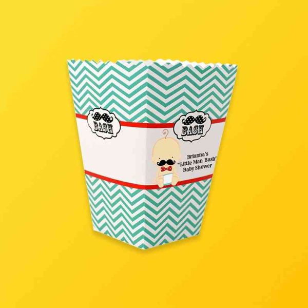 Custom Cardboard Popcorn Boxes Silver Edge Packaging