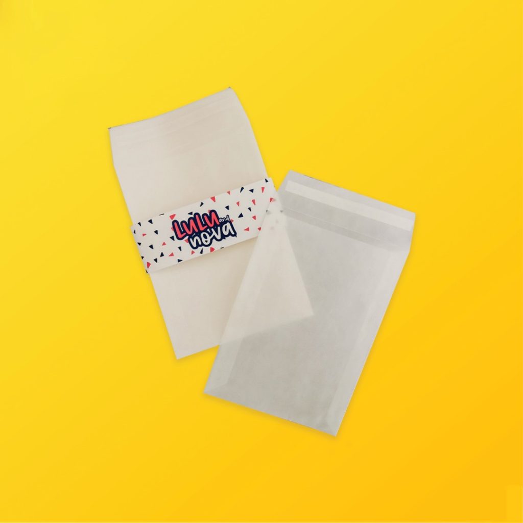 Custom Glassine Paper Bags Silver Edge Packaging