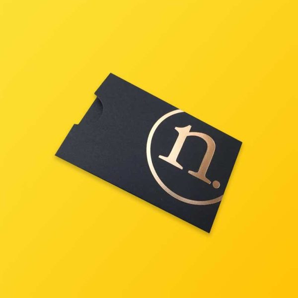 Custom Gift Card Sleeves Silver Edge Packaging