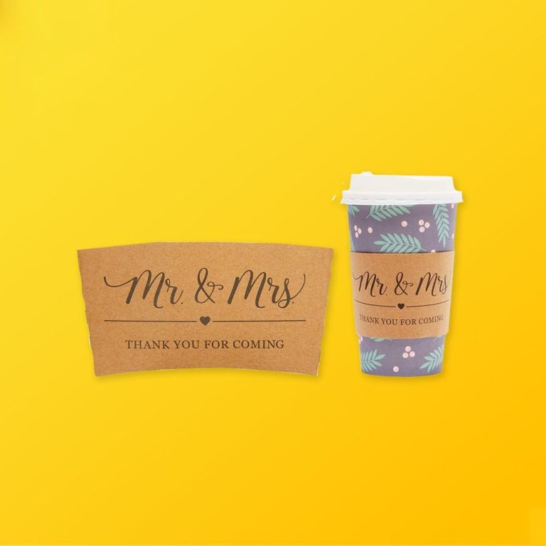 Custom Coffee Cup Sleeves Silver Edge Packaging