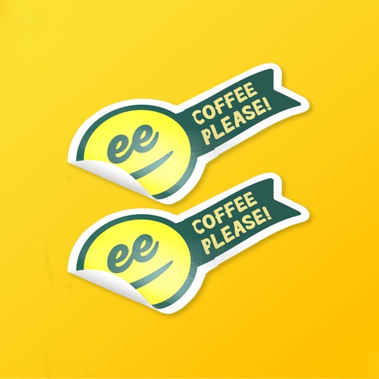 Custom Large Stickers Silver Edge Packaging