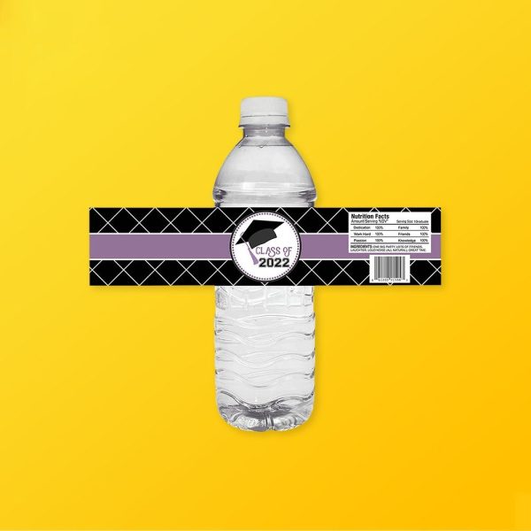 Custom Water Bottle Stickers Silver Edge Packaging