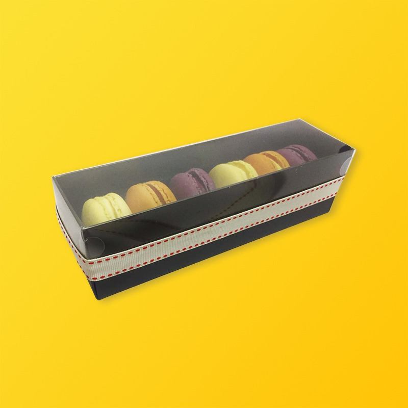 Macaron Box with Clear Lid