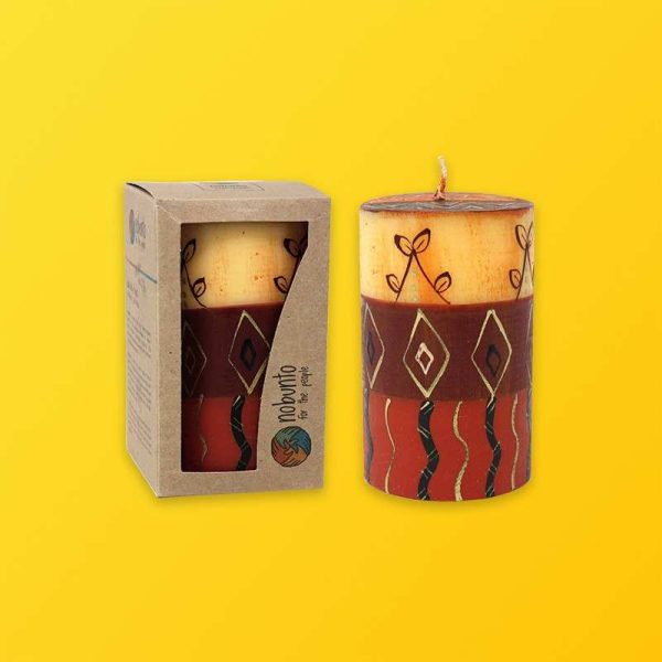 Pillar Candle Boxes Silver Edge Packaging