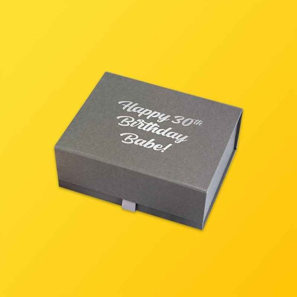 Birthday Gift Boxes Silver Edge Packaging