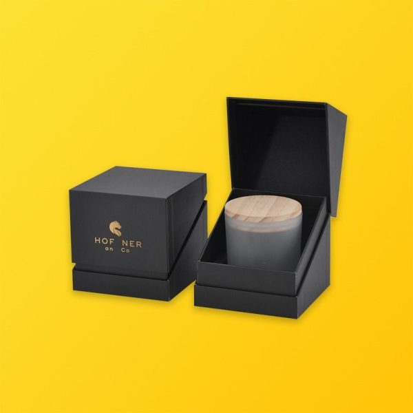 Custom Jar Candle Boxes Silver Edge Packaging