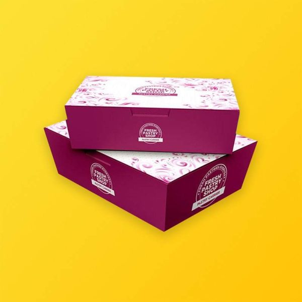 Custom Bakery Boxes Customized Bakery Boxes Wholesale Silver Edge