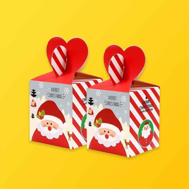 Christmas Favour Boxes Silver Edge Packaging