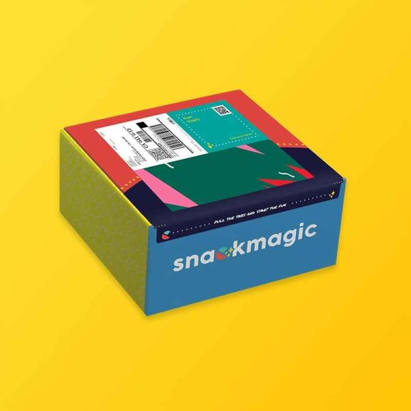 Custom Snack Box Silver Edge Packaging