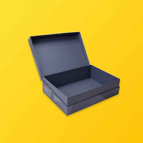 Custom Flip Top Box Silver Edge Packaging