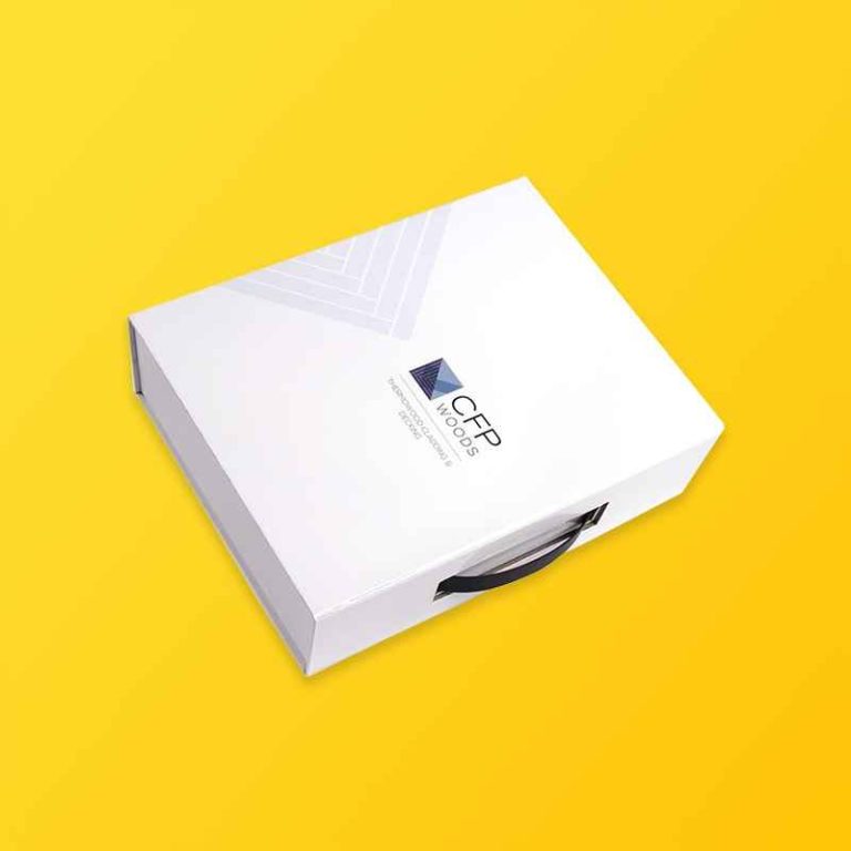 Premium White Boxes Silver Edge Packaging