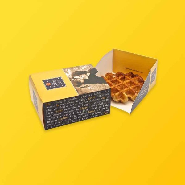 Waffle Box Silver Edge Packaging