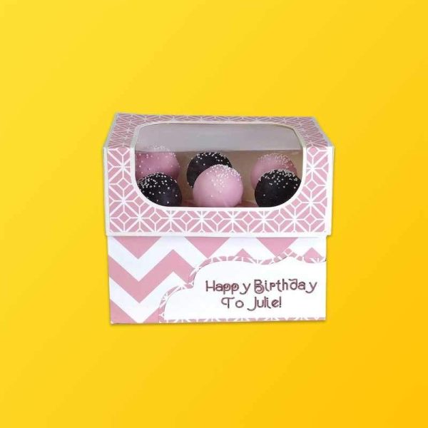 Custom Cake Pop Boxes Silver Edge Packaging