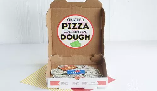 Pizza Money Gift Box