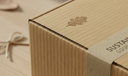 Cardboard perfume packaging material
