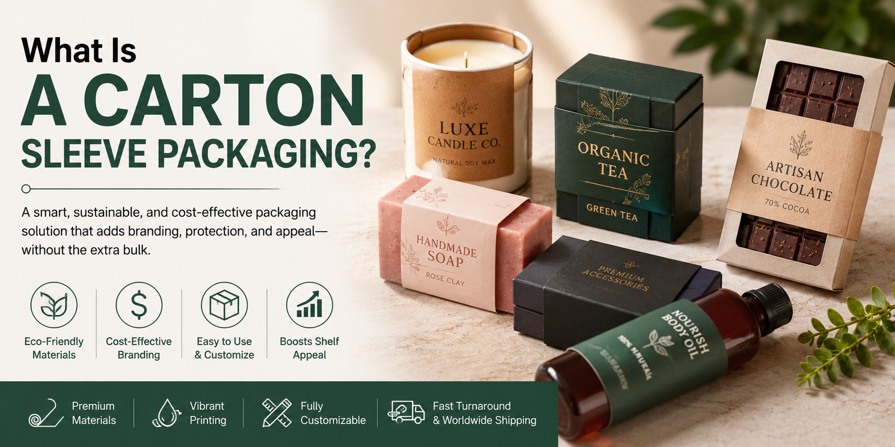 Carton sleeve packaging promotional design