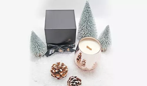 Christmas Themed Candle Packaging