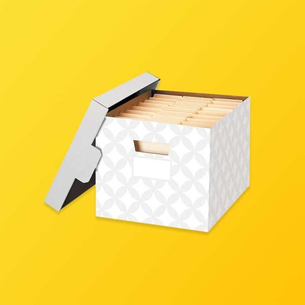 Custom Archival Storage Boxes Silver Edge Packaging