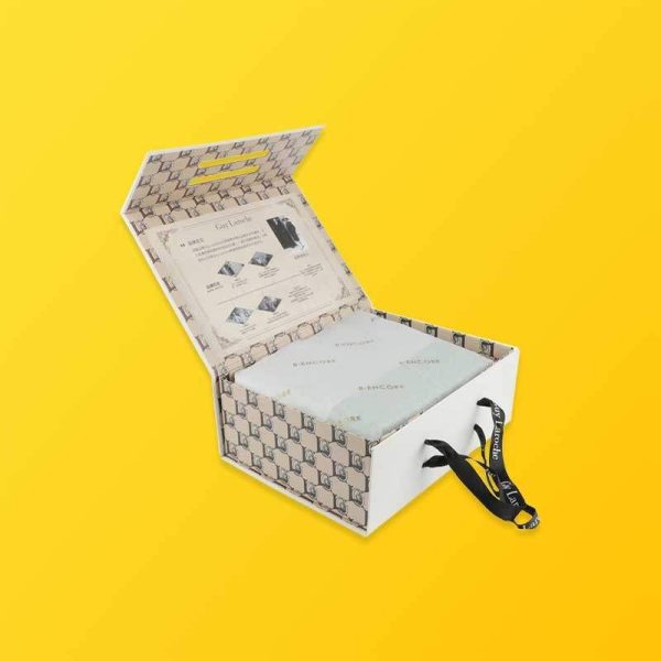 Custom Foldable Storage Boxes Silver Edge Packaging