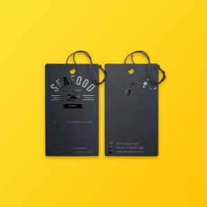 Custom Spot UV Printed Hangtags