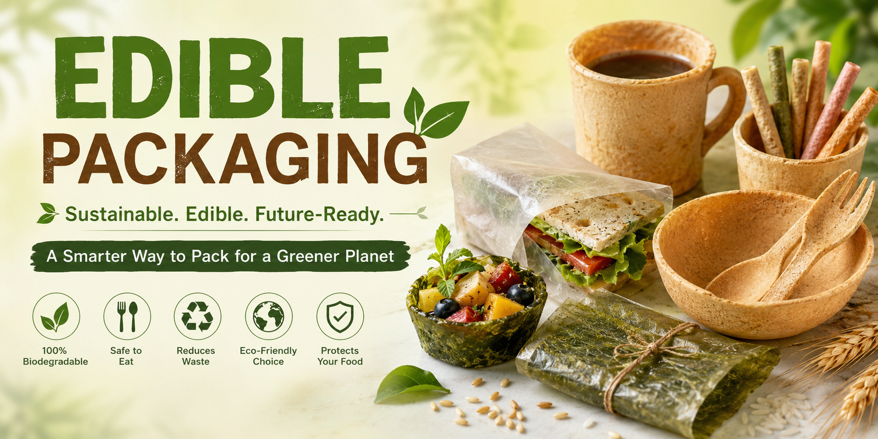Edible packaging smarter, sustainable choices