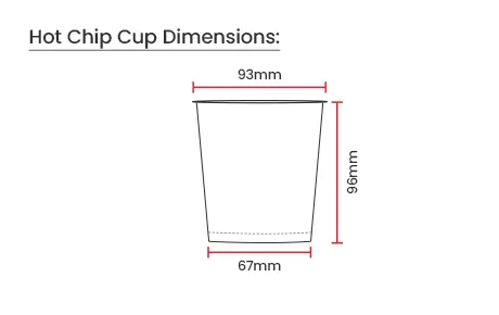 Hot Chip Cup Dimensions