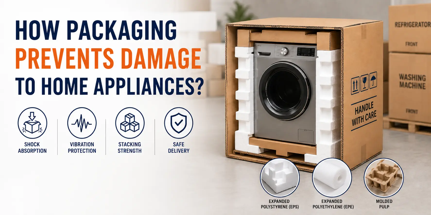 How packaging prevents appliance damage