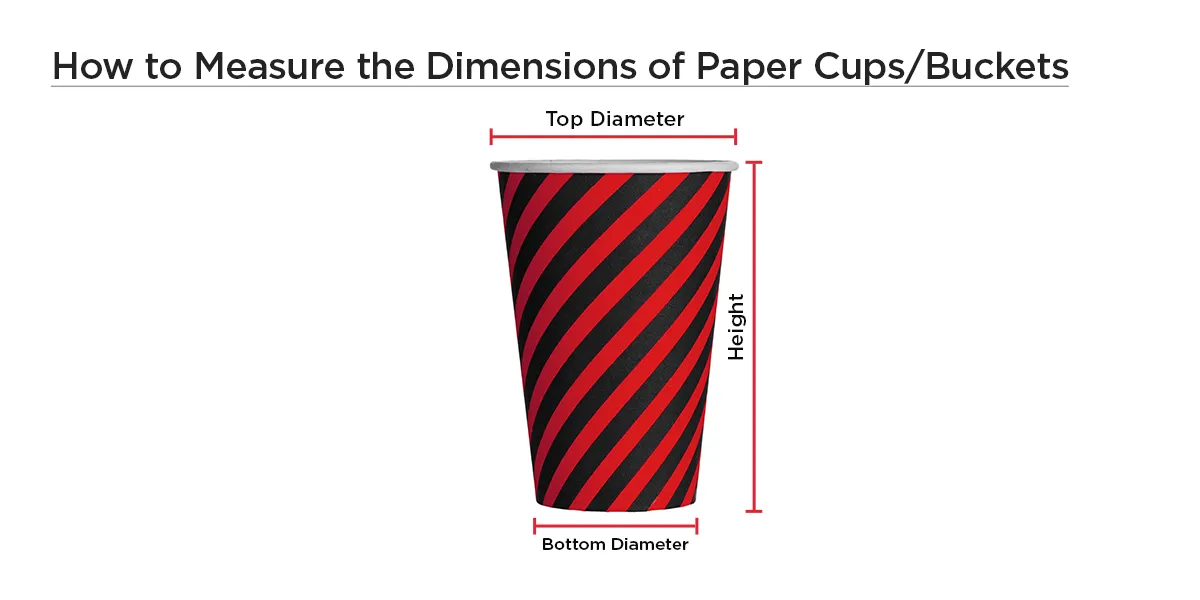How to Measure the Dimensions of Paper Cups 