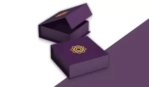 Purple Minimalist Magnetic Closure Jewelry Box