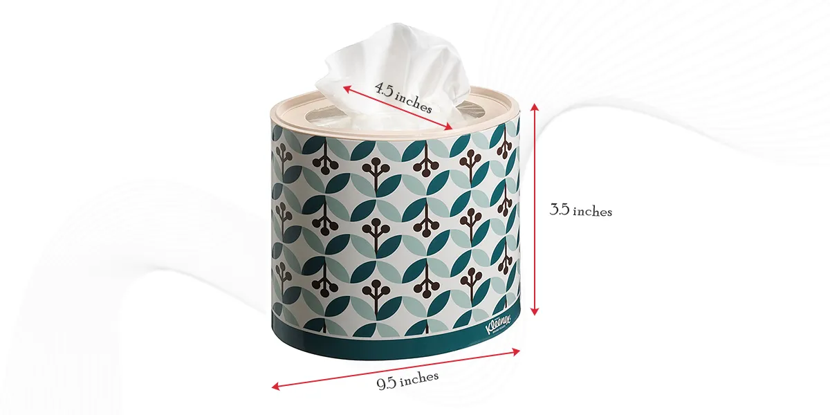 Oval Shaped Tissue Kleenex Box Size