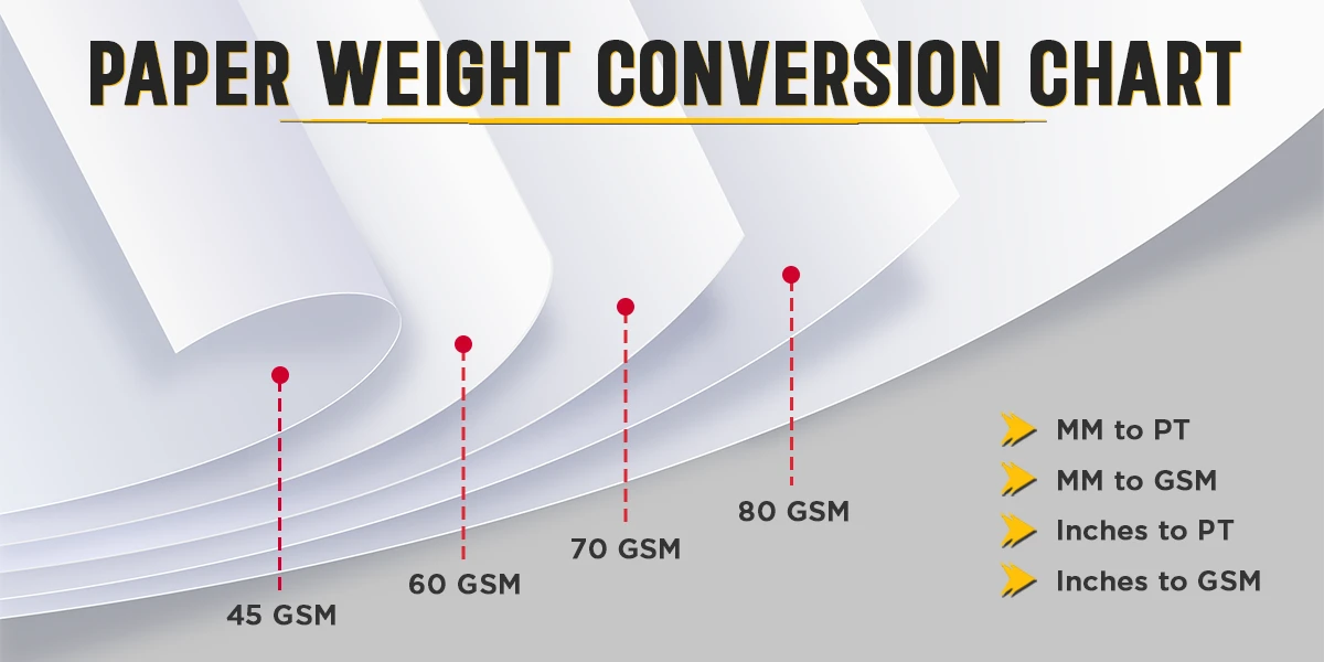 Paper Weight Conversion Chart