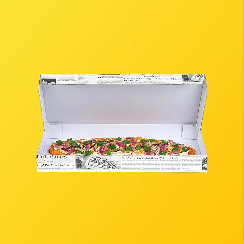 Printed Rectangle Pizza Boxes