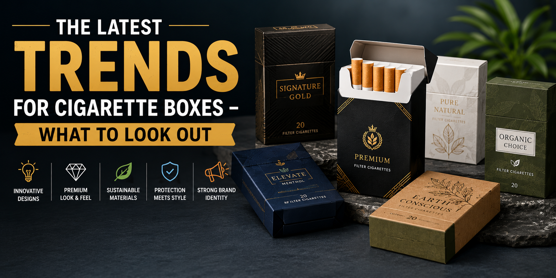 Trends in premium cigarette packaging
