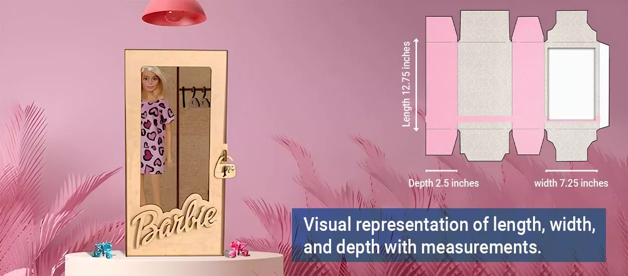 Specifications of Barbie Box Dimensions

