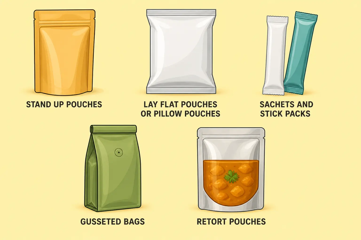 types of flexible packaging